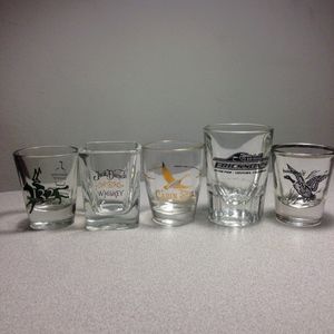 5 Novelty Short Shot glasses